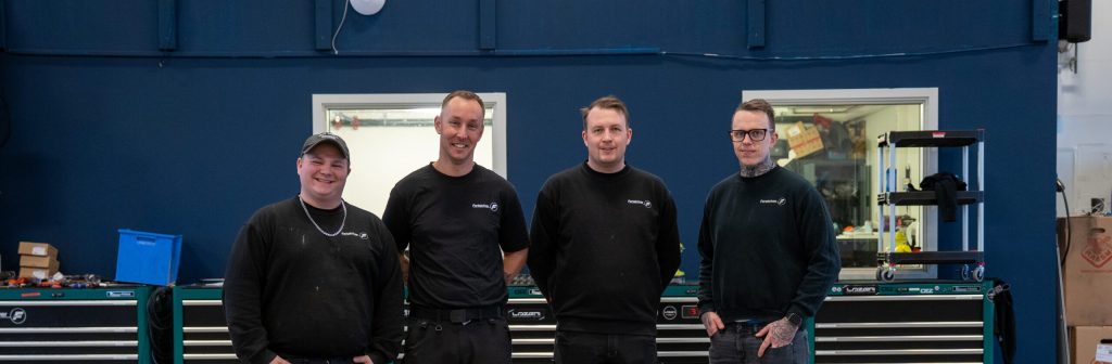 teknikere fartsskriver verksted