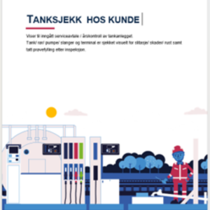tanksjekk hos kunde petroteknisk fartskriver